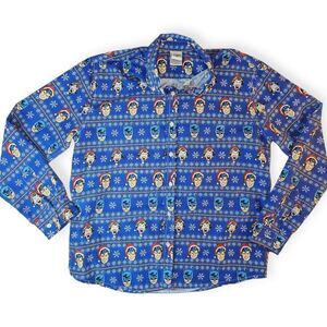 🦸‍♂️ Justice League Christmas Shirt | Blue | Size L
